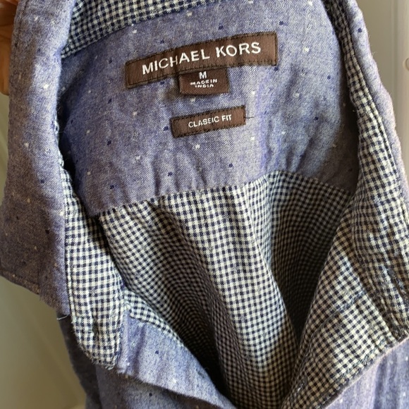 Michael Kors Men's Button Down Classic Fit Shirt Size Medium - Picture 12 of 13